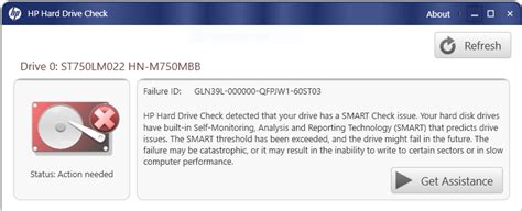 hard drive test failed hp laptop|drive self test support false.